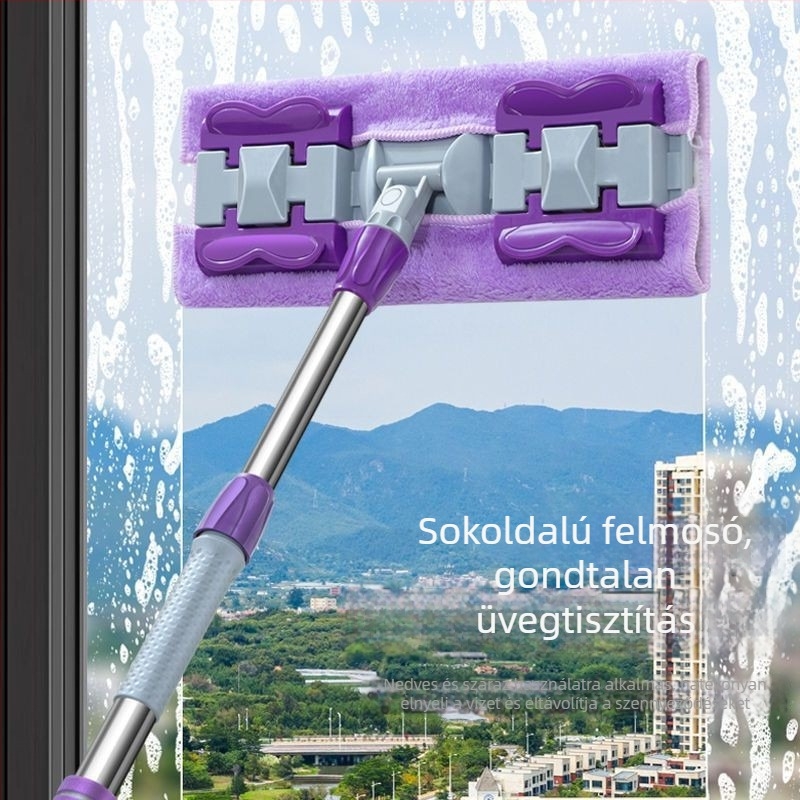 2025-ös új modellű sík felmosó klipszel a fa padlókhoz, nedvszívó, kéz nélküli tisztítás, tartós forgó fejű felmosó a fürdőszobához