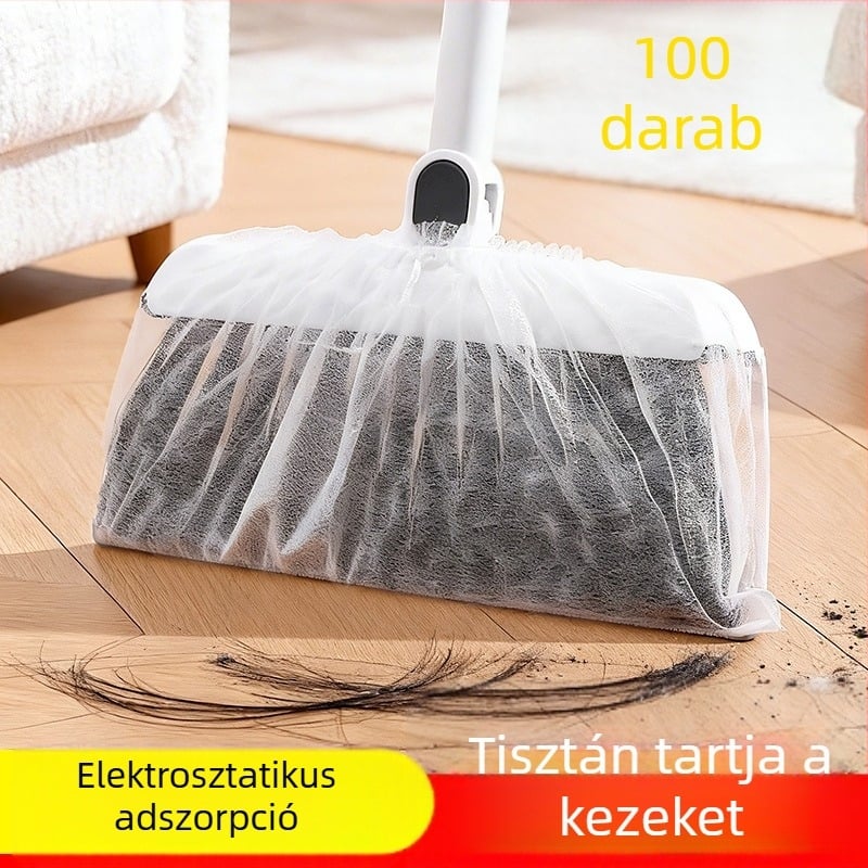 Egyszer használatos poreltávolító készlet padlóhoz – haj és rések tisztítása, elektrosztatikus porfogó