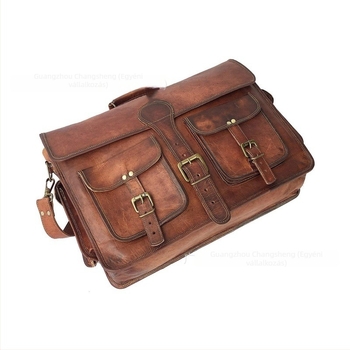 PU retro utazó messenger válltáska férfiak és nők számára, nagy kapacitású, többfunkciós laptop-táska