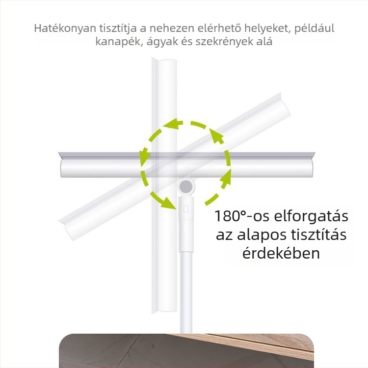 Varázsszilíkon padlótisztító seprő fürdőszobába, nedves felületek gyorsan száradnak, falra szerelhető tartó.