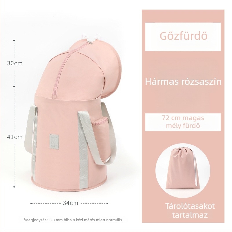 Összecsukható, hordozható lábáztatókád otthoni használatra, a lábszártól térdig érő méret, őszi-téli lábáztatáshoz