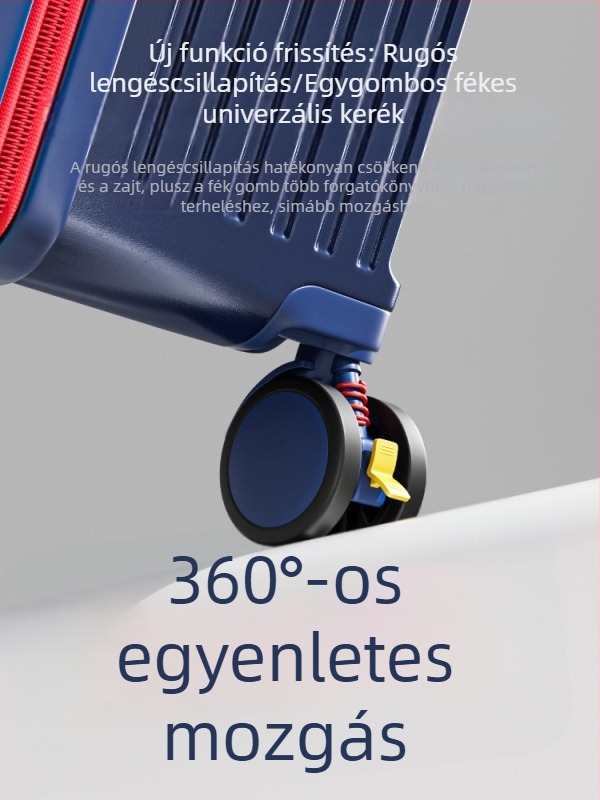 Nagy kapacitású keményfedelű poggyász, 28–32 hüvelyk, ötkerekű gurulós bőrönd, jelszavas zár