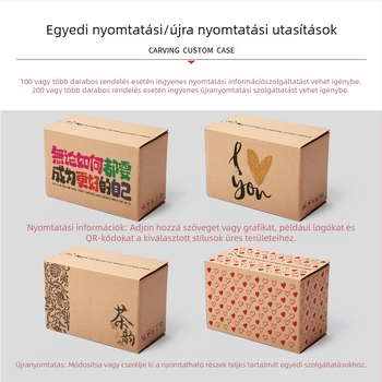 Zárható kartondoboz slogan nyomtatással, e-kereskedelemhez, szalagmentes zárás, extra kemény, digitális nyomtatás, belső méretek 420×200×255 mm, külső 430×210×270 mm, modell 70