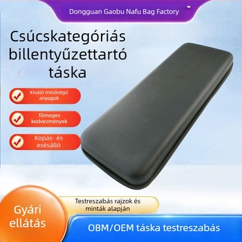 Kiváló minőségű billentyűzet tároló táska, vízálló, hordozható, ütésálló EVA utazótok