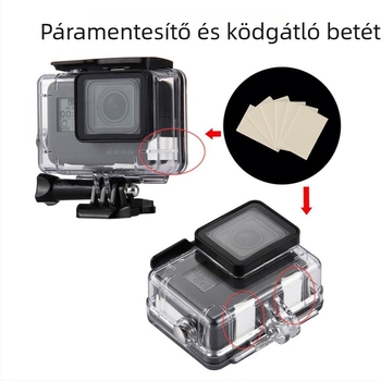 GoPro 9-13 vízálló védőburkolat úszórudakkal és szűrővel