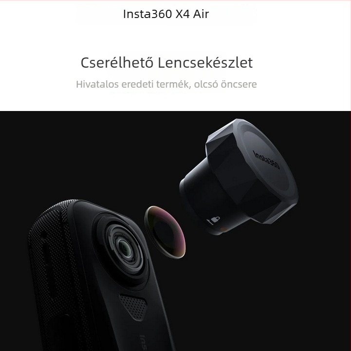 Shadowstone Insta360 X4 Air Eltávolítható Lencsék Készlet – HD Optikai Lencsék Cseréhez