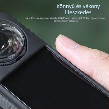 Insta360 X5 szilikontok akciókamera védőháza és lencsevédő sapka