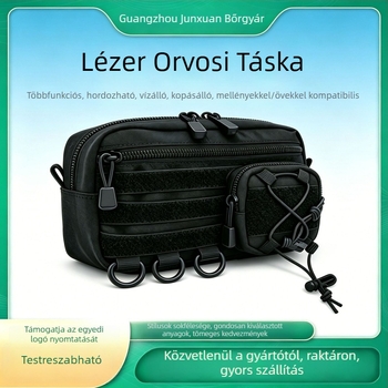 Kültéri hegymászó elsősegély-készlet, hordozható orvosi tároló táska MOLLE taktikai kiegészítőkkel