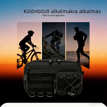 Kültéri hegymászó elsősegély-készlet, hordozható orvosi tároló táska MOLLE taktikai kiegészítőkkel