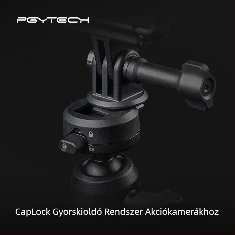 PGYTECH CapLock akciókamera gyorskioldó készlet, gömbfej gyorskioldó készlet és adapter kiegészítők