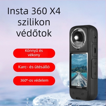 Insta360 X4 szilikon objektívvédő sapka és testvédő