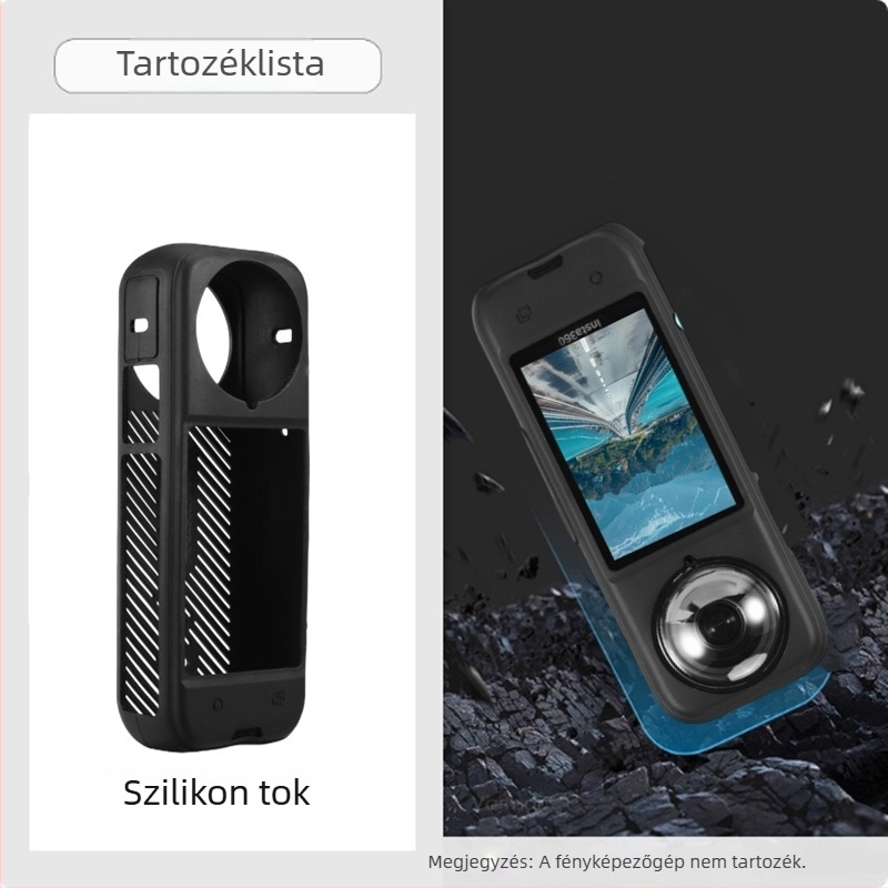 Insta360 X4 szilikon objektívvédő sapka és testvédő