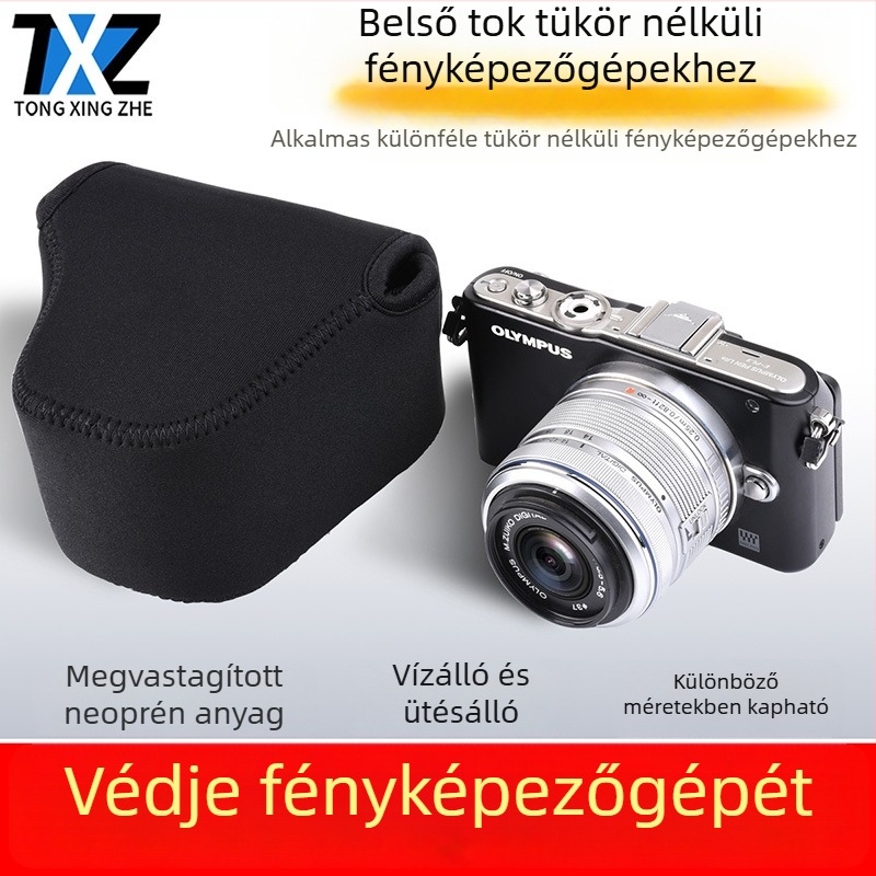 Fuji X-T, Sony A7, Canon, Nikon, Olympus, Panasonic és Pentax fényképezőgép belső védő tokja