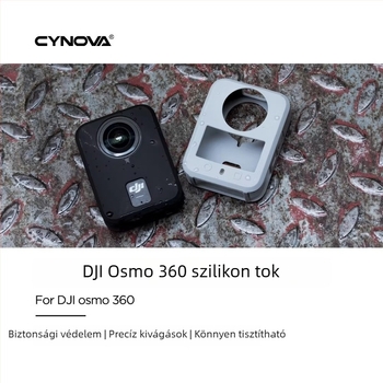 Szilikon védőtok a DJI Osmo 360 panorámás akciókamera testéhez – karcolás elleni védelem, tartozék
