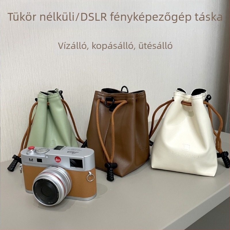 Kamera- és objektív védőtok, kompakt fotózási tároló táska