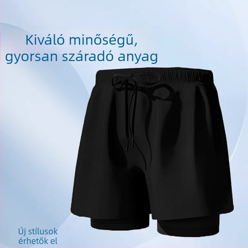 Férfiaknak nagy méretű úszónadrág, strandruha, úszósapkával és úszószemüveggel