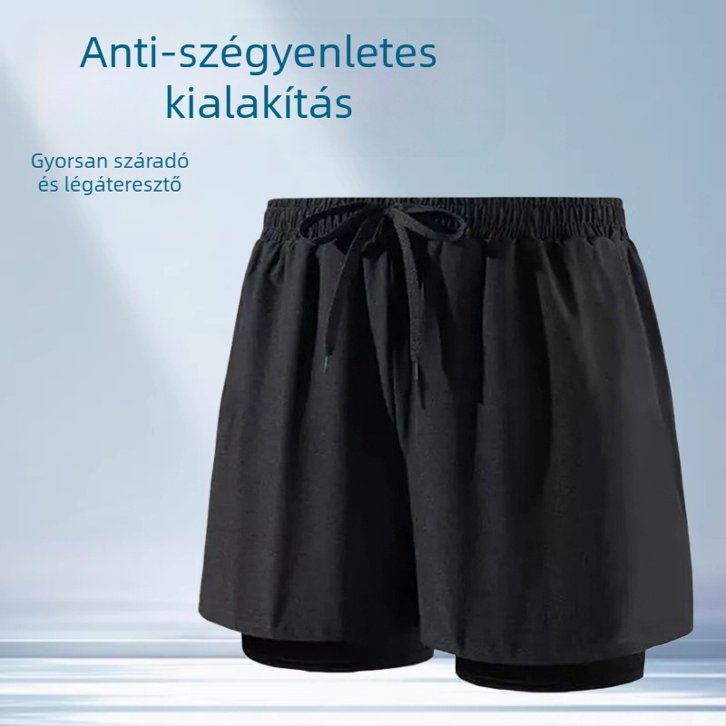 Férfiaknak nagy méretű úszónadrág, strandruha, úszósapkával és úszószemüveggel