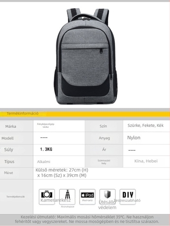 Két vállú fényképezőgép táska, DSLR és mirrorless kamerákhoz, objektívekkel, vízálló