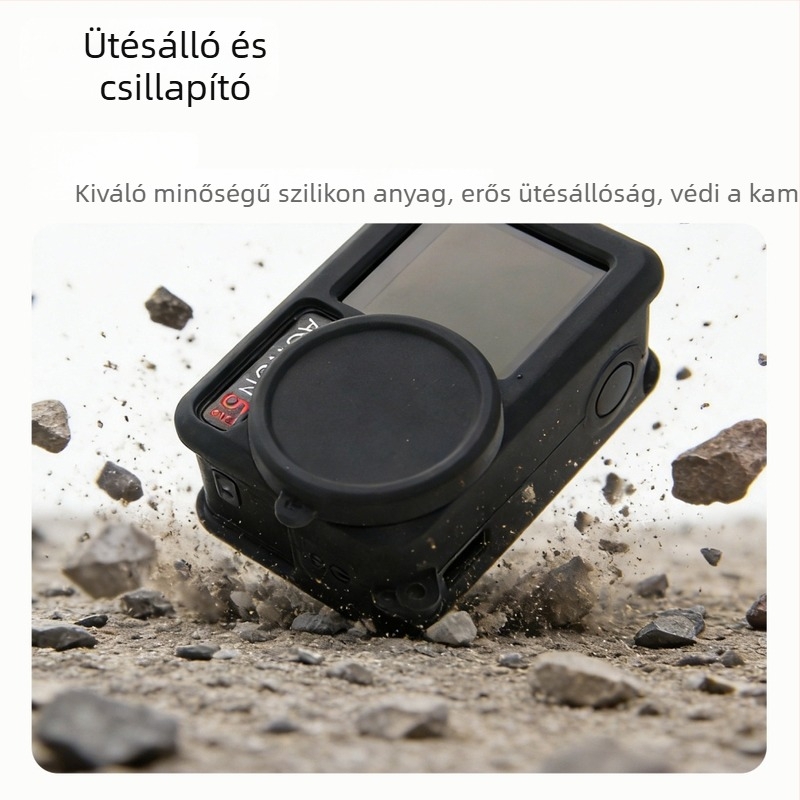 DJI Action 5 Pro/4/3 szilikon védőtok – ütésálló és elvesztés elleni védelem sportkamerákhoz