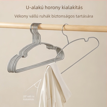 Vastagított, csúszásmentes gyerek- és babaruha-akasztó, nyom nélkül, vállgörbület-ellenes dizájnnal, otthoni ruhaszárító.