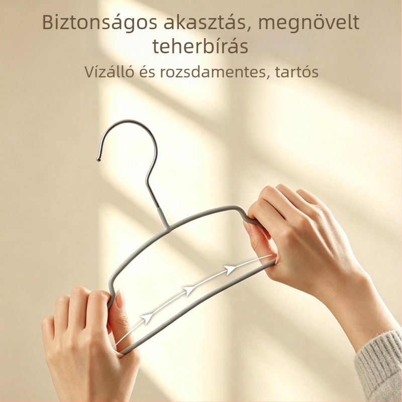 Vastagított, csúszásmentes gyerek- és babaruha-akasztó, nyom nélkül, vállgörbület-ellenes dizájnnal, otthoni ruhaszárító.