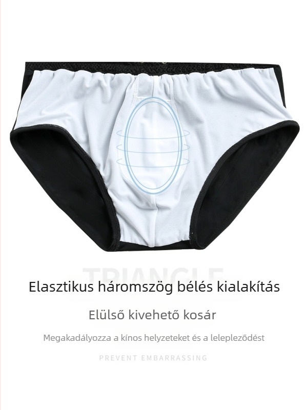 Férfi úszónadrág, laza szabás, nagy méret, elasztikus háromszögű bélés, gyorsan száradó, úszáshoz és gyógyfürdőkbe