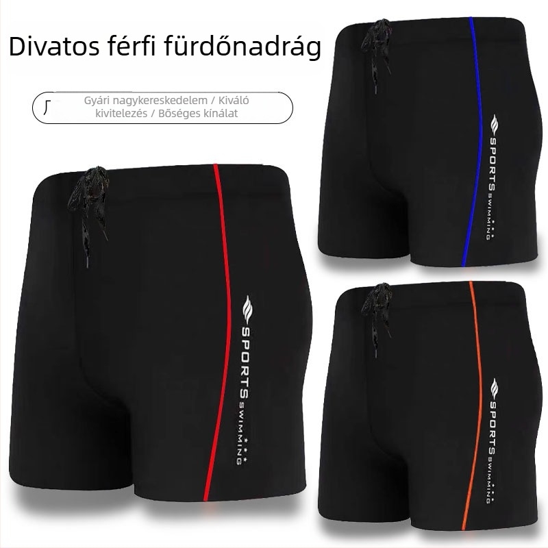 Heyou Férfi úszónadrág, gyorsan száradó, derékszíjjal, magas rugalmasság, poliészter, virágos mintával