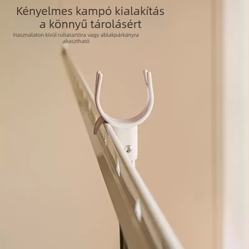 Hongerkang Rozsdamentes acél ruharúd, teleszkópos, fúrás nélkül, vastabb és tartós