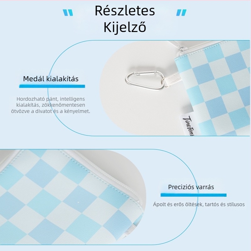 Személyre szabott cipzáros pénztárca érmékhez és kártyákhoz, mini hordozható fülhallgató-tároló tok, kulcstartó