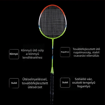 Két badmintonütő kezdőknek – családi edzéshez és testmozgáshoz