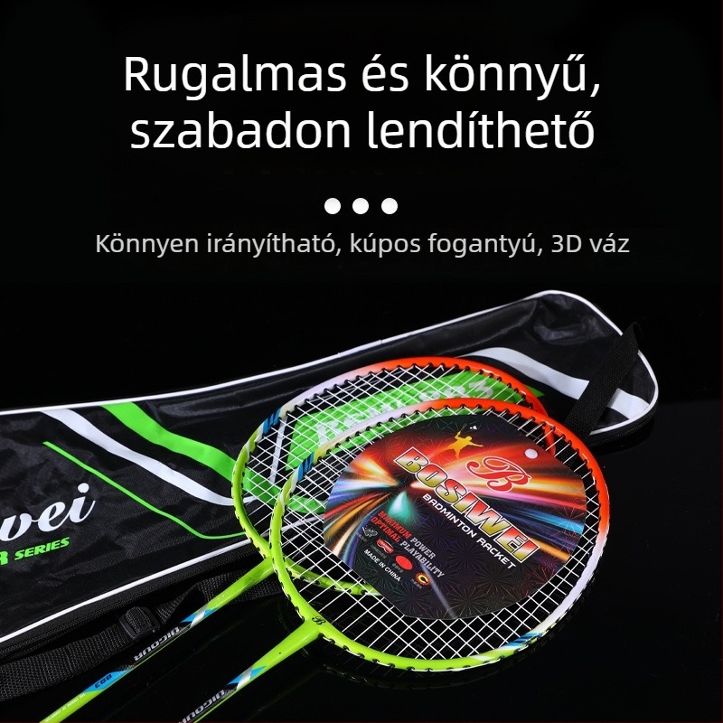Két badmintonütő kezdőknek – családi edzéshez és testmozgáshoz