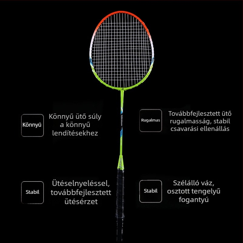 Két badmintonütő kezdőknek – családi edzéshez és testmozgáshoz