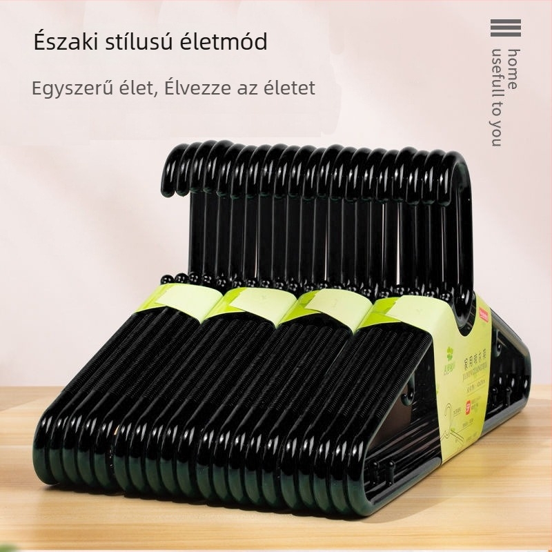 42 cm műanyag vállfa, csúszásmentes, vastagított kialakítás