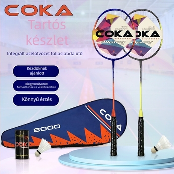 Coca 8000 tollaslabdaütő, acélötvözetből, egyben kialakítású, strapabíró edzőszett kültéri játékhoz, pár ütő