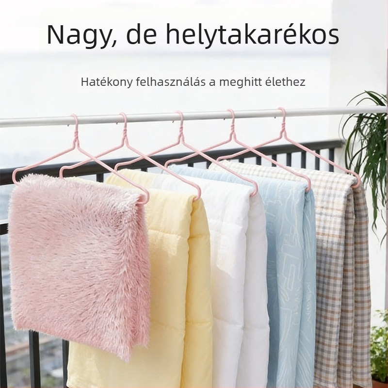 89 cm-es nagyméretű ruhaszárító akasztó paplanhuzatokhoz és lepedőkhez, meghosszabbított és megerősített kivitel