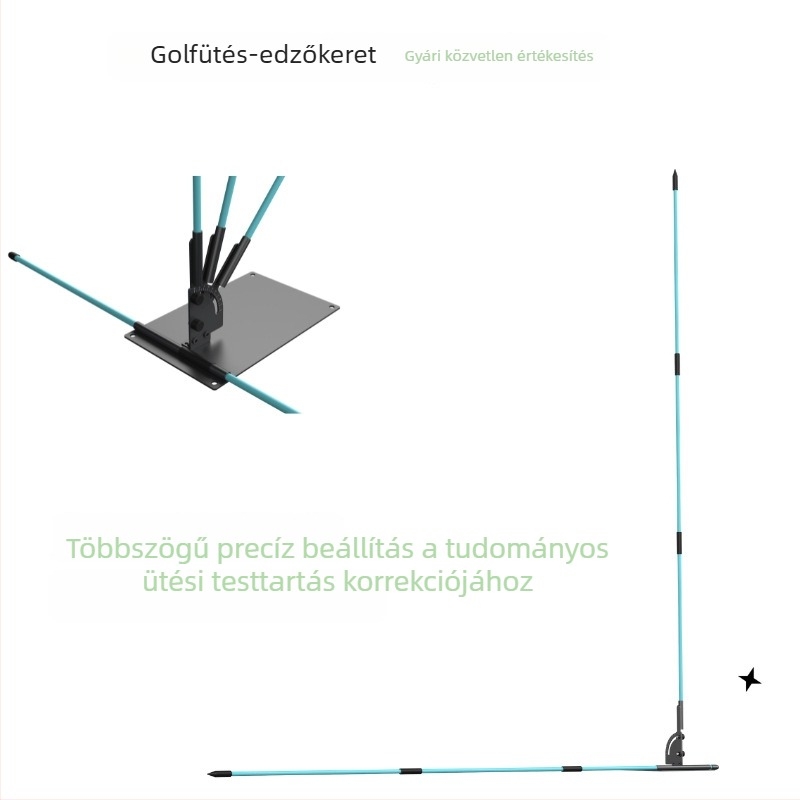 Golf swing edző: testtartás és szögbeállítás, segédeszköz a swing sík edzéséhez