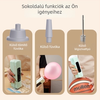 Mini vezeték nélküli vákuumzáró készülék otthoni használatra, élelmiszer zacskók vákuumzárása, újratölthető