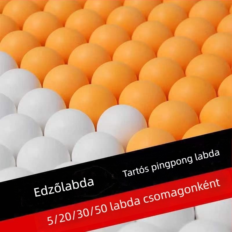 ABS sárga asztalitenisz labdák, vastagított, pormentes, kiváló rugalmasság, versenyre és tömeges edzésre