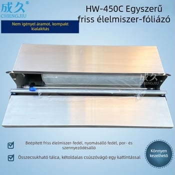 HW450 Ételfólia tömítő és vágógép
