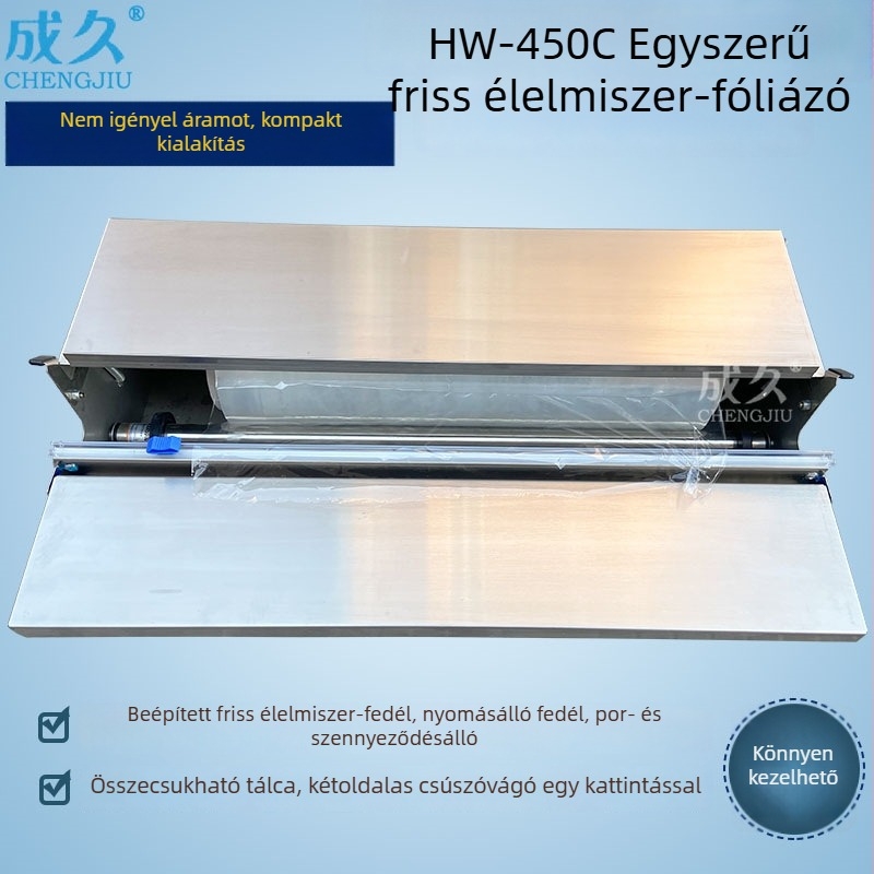 HW450 Ételfólia tömítő és vágógép