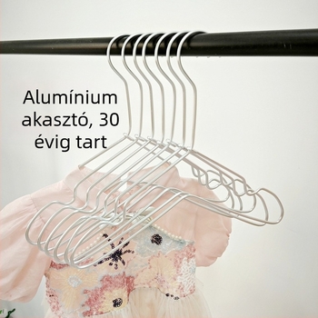 Alumínium ötvözetű hosszú kampós ruhaakasztó gyerekeknek, csúszásmentes