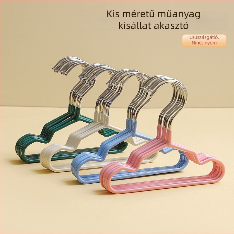 Kis méretű ruhás akasztók háziállatoknak, kutyáknak és macskáknak, kompakt gardrób akasztók