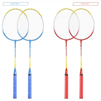 Boshika badmintonütő kezdőknek - két ütőből álló diákok számára szánt készlet