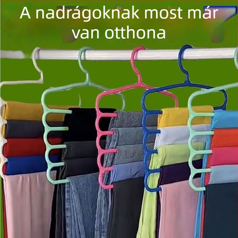 Multifunkcionális öt szintes ruhakasztó állvány
