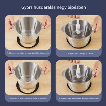Hanjios húsdaráló – teljesen automata, nagy teljesítményű, kereskedelmi és otthoni használatra