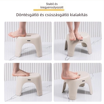 Kis, erős, egymásra tehető alacsony széke gyerekeknek, krém színben, nordic stílusban, strapabíró a nappaliba és a fürdőszobába