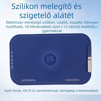 Összecsukható szilikon melegítő lemez háztartási használatra, hőszigeteléssel