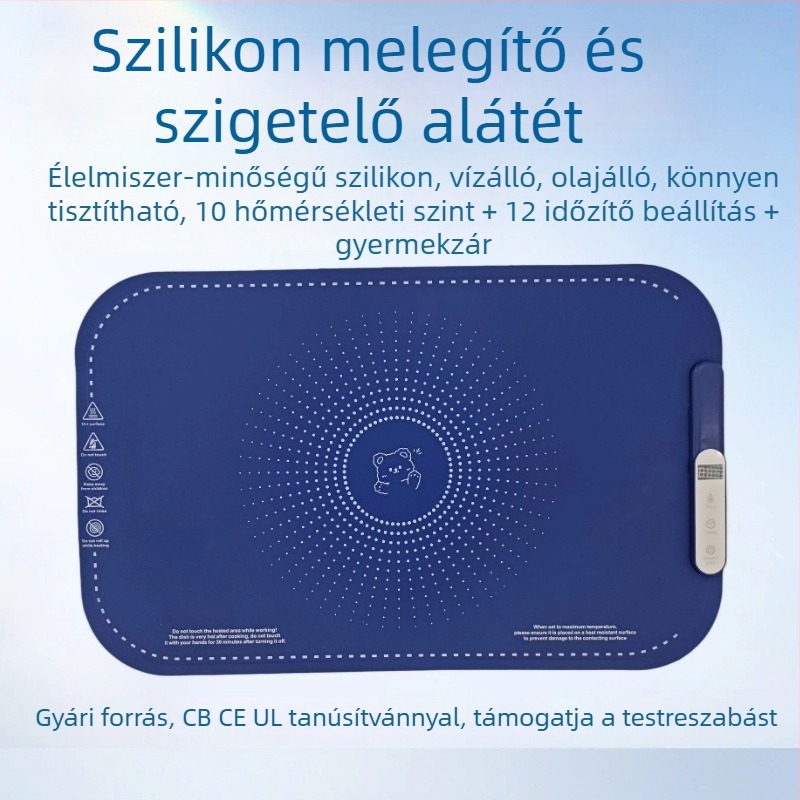 Összecsukható szilikon melegítő lemez háztartási használatra, hőszigeteléssel
