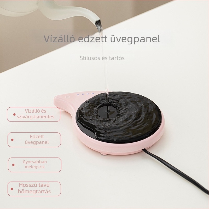 Automatikus hőmérséklet-szabályozású pohár alátét, felmelegíti a tejet, 40–80°C
