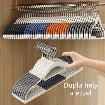 Csúszásmentes ruhatartó, nyom nélkül a vállakon, kiváló minőségű otthoni és üzleti használatra